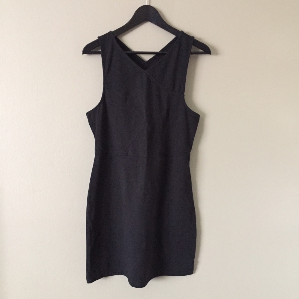American Eagle Black Open Back Dress